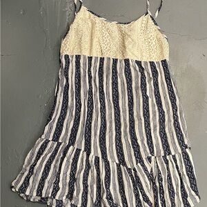 Striped Lace Dress